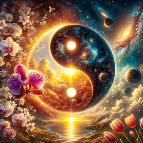 300 Teile Puzzle für Erwachsene mit Yin Yang Landschaft Blumen Puzzles, EIN Herausforderndes Rätsel,Puzzles für Die Ganze Familie,300 DIY Kunst Puzzle Home Dekoration Geschenke 300 Teile Puzzle für Erwachsene mit Yin Yang Landschaft Blumen Puzzles, EIN Herausforderndes Rätsel,Puzzles für Die Ganze Familie,300 DIY Kunst Puzzle Home Dekoration Geschenke von Yeecer