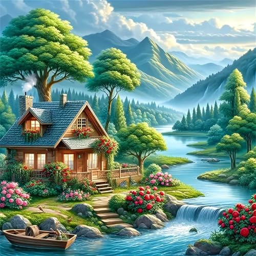 35 Teile Puzzle für Erwachsene mit Malerische Hütte am Flussufer Puzzles, EIN Herausforderndes Rätsel,Puzzles für Die Ganze Familie,35 DIY Kunst Puzzle Home Dekoration Geschenke 35 Teile Puzzle für Erwachsene mit Malerische Hütte am Flussufer Puzzles, EIN Herausforderndes Rätsel,Puzzles für Die Ganze Familie,35 DIY Kunst Puzzle Home Dekoration Geschenke von Yeecer