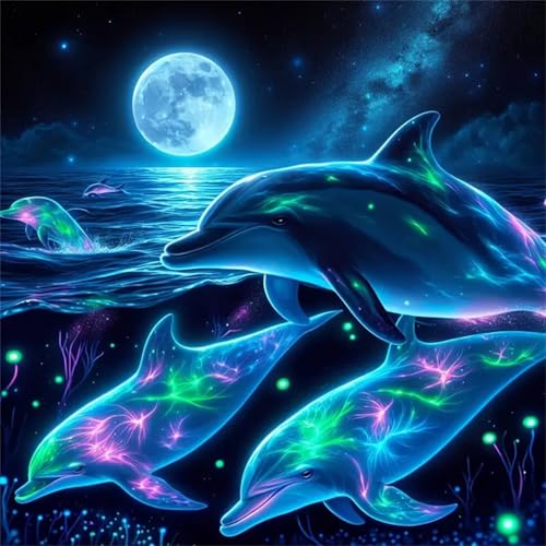 35 Teile Puzzle für Erwachsene mit Mondmeerdelfine Puzzles, EIN Herausforderndes Rätsel,Puzzles für Die Ganze Familie,35 DIY Kunst Puzzle Home Dekoration Geschenke 35 Teile Puzzle für Erwachsene mit Mondmeerdelfine Puzzles, EIN Herausforderndes Rätsel,Puzzles für Die Ganze Familie,35 DIY Kunst Puzzle Home Dekoration Geschenke von Yeecer