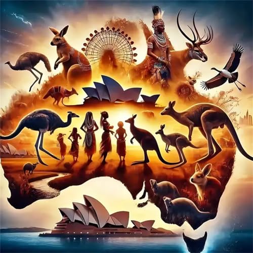 Puzzles 200 Teile Erwachsene,28x28 cm Lernspiel Herausforderung Spielzeug 200 Teile Australische Tierlandschaft Puzzles für Erwachsene Puzzles 200 Teile Erwachsene,28x28 cm Lernspiel Herausforderung Spielzeug 200 Teile Australische Tierlandschaft Puzzles für Erwachsene von Yeecer