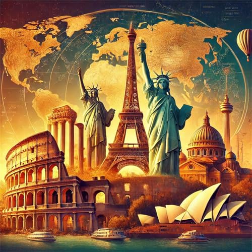 Puzzles 200 Teile Erwachsene,28x28 cm Lernspiel Herausforderung Spielzeug 200 Teile Berühmte Stadtstatuen Puzzles für Erwachsene Puzzles 200 Teile Erwachsene,28x28 cm Lernspiel Herausforderung Spielzeug 200 Teile Berühmte Stadtstatuen Puzzles für Erwachsene von Yeecer