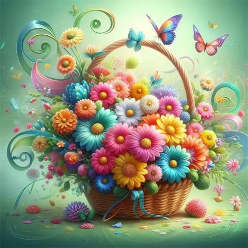 Puzzles 200 Teile Erwachsene,28x28 cm Lernspiel Herausforderung Spielzeug 200 Teile Bunter Gänseblümchenkorb Puzzles für Erwachsene Puzzles 200 Teile Erwachsene,28x28 cm Lernspiel Herausforderung Spielzeug 200 Teile Bunter Gänseblümchenkorb Puzzles für Erwachsene von Yeecer