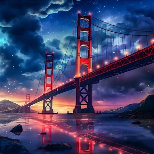 Puzzles 200 Teile Erwachsene,28x28 cm Lernspiel Herausforderung Spielzeug 200 Teile Golden Gate Bridge Puzzles für Erwachsene Puzzles 200 Teile Erwachsene,28x28 cm Lernspiel Herausforderung Spielzeug 200 Teile Golden Gate Bridge Puzzles für Erwachsene von Yeecer