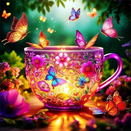 Puzzles 200 Teile Erwachsene,28x28 cm Lernspiel Herausforderung Spielzeug 200 Teile Schmetterlingsblumentasse Puzzles für Erwachsene Puzzles 200 Teile Erwachsene,28x28 cm Lernspiel Herausforderung Spielzeug 200 Teile Schmetterlingsblumentasse Puzzles für Erwachsene von Yeecer