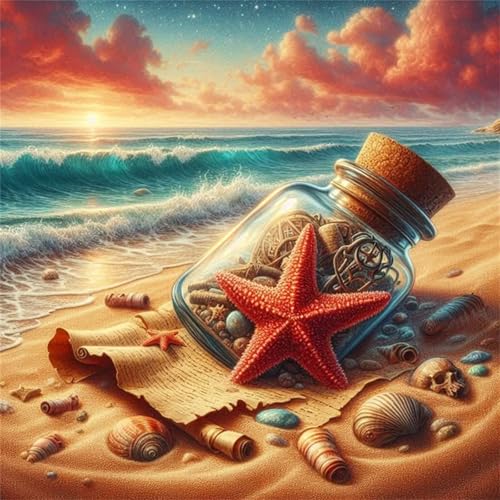Puzzles 200 Teile Erwachsene,28x28 cm Lernspiel Herausforderung Spielzeug 200 Teile Strandflasche Seestern Puzzles für Erwachsene Puzzles 200 Teile Erwachsene,28x28 cm Lernspiel Herausforderung Spielzeug 200 Teile Strandflasche Seestern Puzzles für Erwachsene von Yeecer