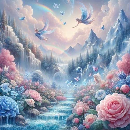 Puzzles 200 Teile Erwachsene,28x28 cm Lernspiel Herausforderung Spielzeug 200 Teile Wasserfall Blumenengel Puzzles für Erwachsene Puzzles 200 Teile Erwachsene,28x28 cm Lernspiel Herausforderung Spielzeug 200 Teile Wasserfall Blumenengel Puzzles für Erwachsene von Yeecer