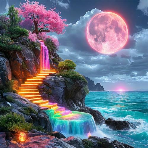 Puzzles 500 Teile Erwachsene,45x45 cm Lernspiel Herausforderung Spielzeug 500 Teile Bunte Landschaft Mond Puzzles für Erwachsene Puzzles 500 Teile Erwachsene,45x45 cm Lernspiel Herausforderung Spielzeug 500 Teile Bunte Landschaft Mond Puzzles für Erwachsene von Yeecer