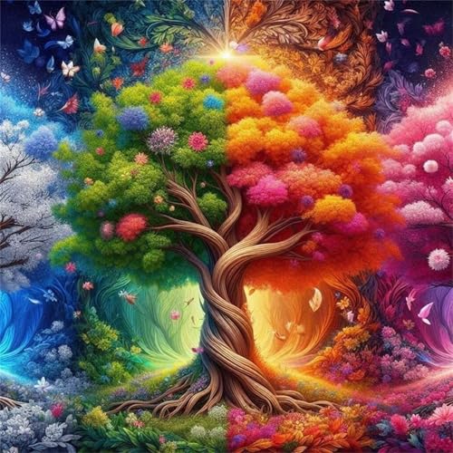 Puzzles 500 Teile Erwachsene,45x45 cm Lernspiel Herausforderung Spielzeug 500 Teile Bunter Lebensbaum Puzzles für Erwachsene Puzzles 500 Teile Erwachsene,45x45 cm Lernspiel Herausforderung Spielzeug 500 Teile Bunter Lebensbaum Puzzles für Erwachsene von Yeecer