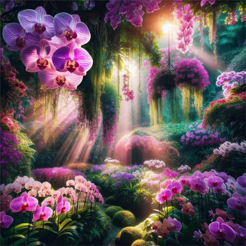 Puzzles 500 Teile Erwachsene,45x45 cm Lernspiel Herausforderung Spielzeug 500 Teile Dschungel-Orchideenlandschaft Puzzles für Erwachsene Puzzles 500 Teile Erwachsene,45x45 cm Lernspiel Herausforderung Spielzeug 500 Teile Dschungel-Orchideenlandschaft Puzzles für Erwachsene von Yeecer