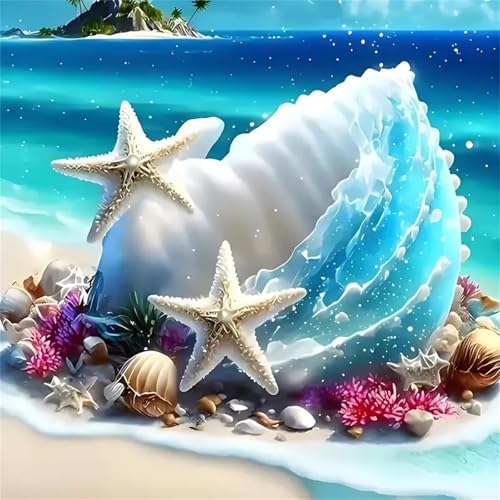 Puzzles 500 Teile Erwachsene,45x45 cm Lernspiel Herausforderung Spielzeug 500 Teile Muschel-Seestern-Landschaft Puzzles für Erwachsene Puzzles 500 Teile Erwachsene,45x45 cm Lernspiel Herausforderung Spielzeug 500 Teile Muschel-Seestern-Landschaft Puzzles für Erwachsene von Yeecer