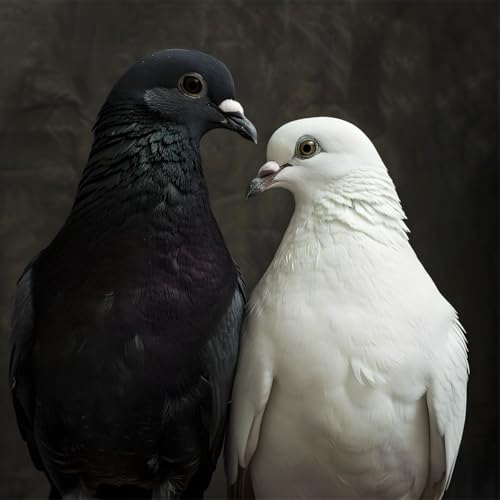 Puzzles 500 Teile Erwachsene,45x45cm Holzpuzzle, Puzzle für Erwachsenes Lernspiel Herausforderung Spielzeug 500 Teile Schwarze weiße Tauben Puzzles für Erwachsene Kinder Puzzles 500 Teile Erwachsene,45x45cm Holzpuzzle, Puzzle für Erwachsenes Lernspiel Herausforderung Spielzeug 500 Teile Schwarze weiße Tauben Puzzles für Erwachsene Kinder von Yeecer