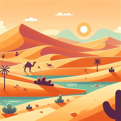 Puzzles 70 Teile Erwachsene,16x16 cm Lernspiel Herausforderung Spielzeug 70 Teile Cartoon-Wüstenlandschaft Puzzles für Erwachsene Puzzles 70 Teile Erwachsene,16x16 cm Lernspiel Herausforderung Spielzeug 70 Teile Cartoon-Wüstenlandschaft Puzzles für Erwachsene von Yeecer