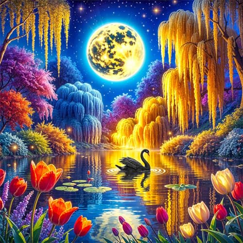 Puzzles 70 Teile Erwachsene,16x16 cm Lernspiel Herausforderung Spielzeug 70 Teile Tiere am Mondscheinsee Puzzles für Erwachsene Puzzles 70 Teile Erwachsene,16x16 cm Lernspiel Herausforderung Spielzeug 70 Teile Tiere am Mondscheinsee Puzzles für Erwachsene von Yeecer