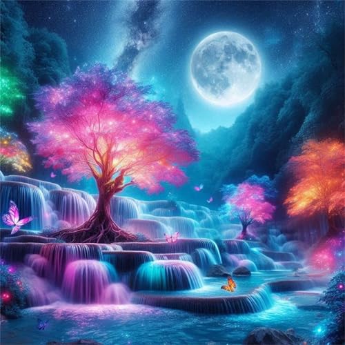 Puzzles 70 Teile Erwachsene,16x16 cm Lernspiel Herausforderung Spielzeug 70 Teile Wasserfall Baum Mond Puzzles für Erwachsene Puzzles 70 Teile Erwachsene,16x16 cm Lernspiel Herausforderung Spielzeug 70 Teile Wasserfall Baum Mond Puzzles für Erwachsene von Yeecer