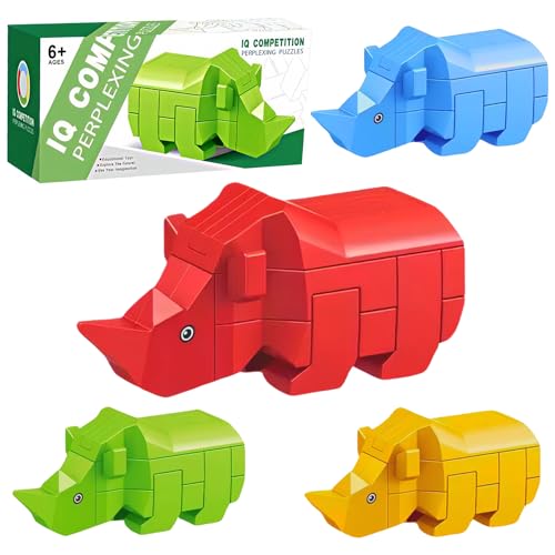 Yeefunjoy Knobelspiele, IQ Puzzle Geschicklichkeitsspiel, Logikspiele IQ Spiele Geduldspiel Knobelspiele, Mini Spiele für Kinder & Erwachsene, 3D Mini Puzzle Denkspiele Spielzeug Geburtstagsgeschenk von Yeefunjoy