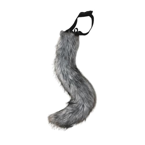 Yeehliny Erwachsene Fuchsschwanz Kunstfell Plüsch Kunstpelz Tail Wolf Fuchs Kostüm Tierschwanz Wolfsschwanz Halloween Kostüm Schwanz für Halloween Party Kostüm Cosplay verkleiden Tier Tails (#11) von Yeehliny