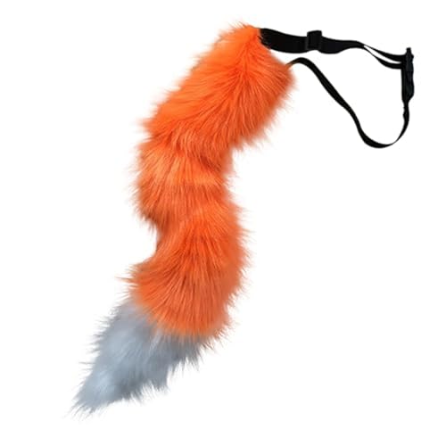 Yeehliny Erwachsene Fuchsschwanz Kunstfell Plüsch Kunstpelz Tail Wolf Fuchs Kostüm Tierschwanz Wolfsschwanz Halloween Kostüm Schwanz für Halloween Party Kostüm Cosplay verkleiden Tier Tails (#15) von Yeehliny