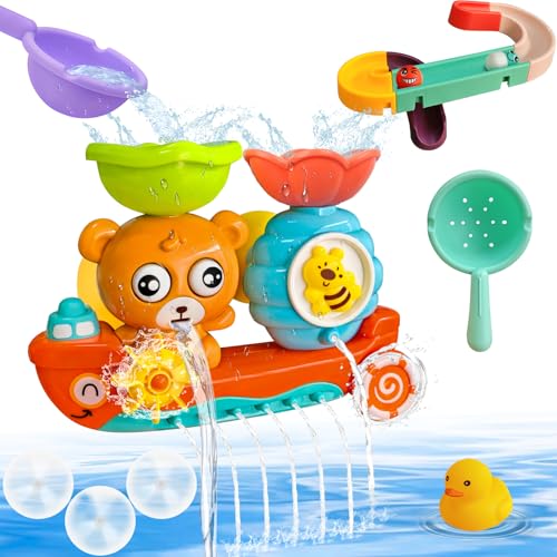 Badewannenspielzeug, Badespielzeug Kinder ab 1 2 3 4 Jahr, Wasserspielzeug Kinder Spielzeug, Badewannen Spielzeug Baby, Badewannenspielzeug Bath Toy Geburtstag for Mädchen Junge von Yeelan