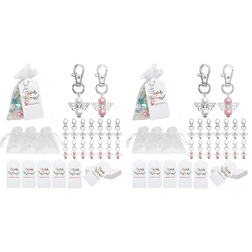 Yeihhtuk 60 Stücke Schutz Schlüssel Anhänger Baby Taufe Dusche Hochzeit Souvenir Geschenk Weihnachts Dekor von Yeihhtuk