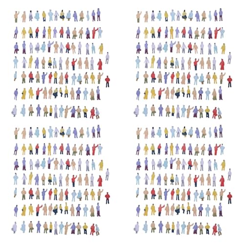 Yeihhtuk Neue 400 Stueck Gemalt Modellbahn Menschen Zahlen (1:150) von Yeihhtuk