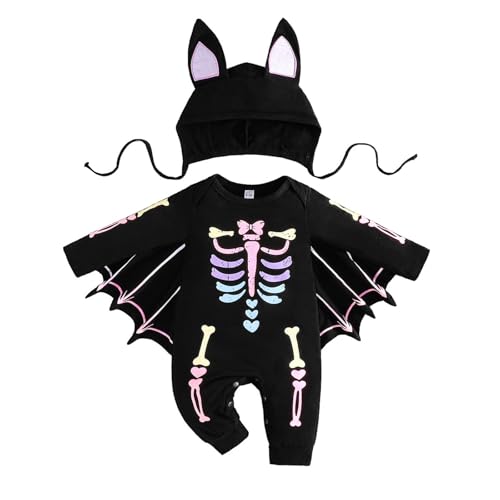 Halloween Kostüm Kinder Neugeborenes Unisex Kleid Karneval Mädchen Jungen Kostüme Halloween Neugeborene Lustige Fledermaus Strampler mit Kapuze Ohren Strampler Kinder Anzug Set Kinder Halloween Kostüm Kinder Neugeborenes Unisex Kleid Karneval Mädchen Jungen Kostüme Halloween Neugeborene Lustige Fledermaus Strampler mit Kapuze Ohren Strampler Kinder Anzug Set Kinder von Yekdmxop