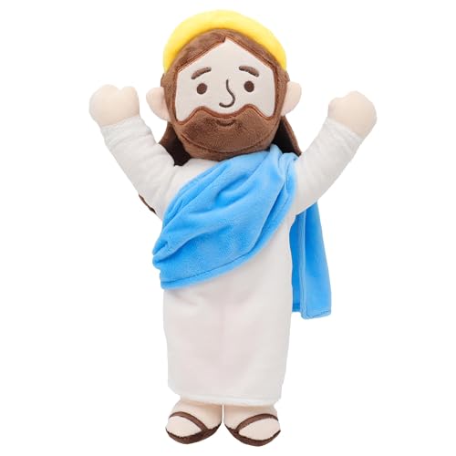 Yelakey Jesus Plush Jesus Stuffed Doll Jesus Plushie Toys Christian Stuff Religious Party Favors Gifts for Kids for Christening Easter von Yelakey