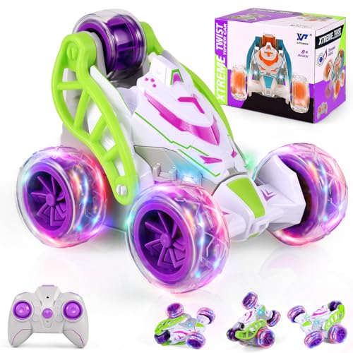 Yellcetoy Ferngesteuertes Auto,RC Auto Kinder:360 ° Drehung/Licht/Flip-Spezialeffekt/Sprühnebel/Musik,2.4GHz Drift Stunt RC Car Offroad für Kinder,Geschenk Kinder Einschulung Junge von Yellcetoy