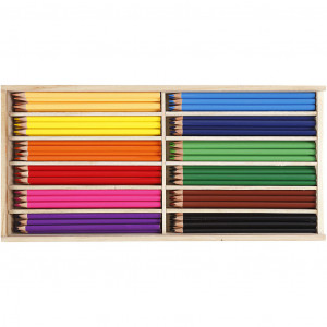 Buntstifte, Sortierte Farben, Mine 3 mm, 144 Stk/ 144 Pck von YellowLine
