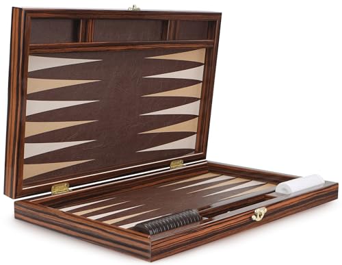 Luxus Board Game Backgammon Tavla XXL Trendy Ebenholz Optik von Yenigun