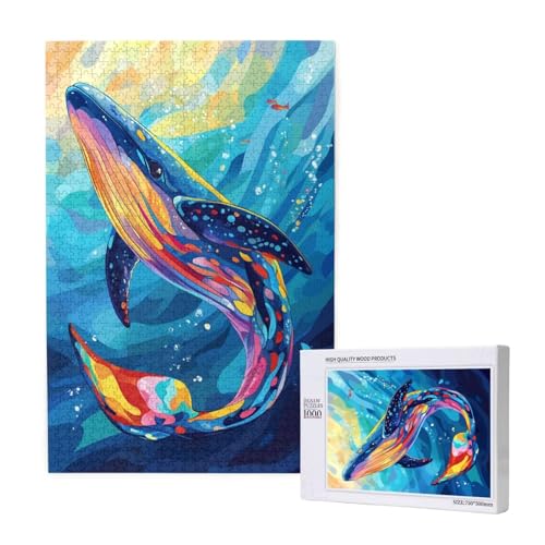 Puzzle 120 Teile Wal Puzzles für Erwachsene Tier HD Puzzel Anspruchsvolles und Lustig Kreatives Unterhaltungsspiel, DIY Holzpuzzle für Erwachsene Als Feiertage Zimmer Deko Geschenk fur Frauen M-1695 Puzzle 120 Teile Wal Puzzles für Erwachsene Tier HD Puzzel Anspruchsvolles und Lustig Kreatives Unterhaltungsspiel, DIY Holzpuzzle für Erwachsene Als Feiertage Zimmer Deko Geschenk fur Frauen M-1695 von Yeogcohe