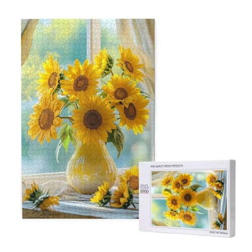 Puzzle 5000 Teile Sonnenblume Puzzles für Erwachsene Blume HD Puzzel Anspruchsvolles und Lustig Kreatives Unterhaltungsspiel, DIY Holzpuzzle für Erwachsene Als Feiertage Geschenk fur Frauen M-1920 Puzzle 5000 Teile Sonnenblume Puzzles für Erwachsene Blume HD Puzzel Anspruchsvolles und Lustig Kreatives Unterhaltungsspiel, DIY Holzpuzzle für Erwachsene Als Feiertage Geschenk fur Frauen M-1920 von Yeogcohe