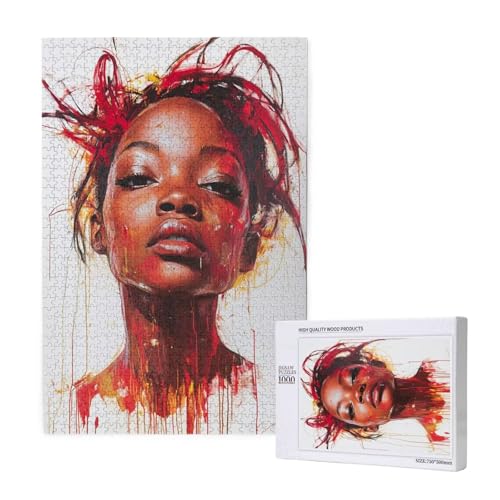 Puzzle Afrika,Puzzle 1000 Teile Frau Holzpuzzle Erwachsene mit Geschenkbox und Poster,Schwieriges,Unterhaltsames,Herausforderndes,Geeignet für Anfänger ab 14 Jahren,Geschenke für Männer/Frauen M-1788 Puzzle Afrika,Puzzle 1000 Teile Frau Holzpuzzle Erwachsene mit Geschenkbox und Poster,Schwieriges,Unterhaltsames,Herausforderndes,Geeignet für Anfänger ab 14 Jahren,Geschenke für Männer/Frauen M-1788 von Yeogcohe