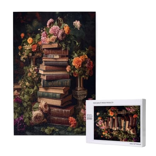 Puzzle Buch,Puzzle 1000 Teile Blume Holzpuzzle Erwachsene mit Geschenkbox und Poster,Schwieriges,Unterhaltsames,Herausforderndes,Geeignet für Anfänger ab 14 Jahren,Geschenke für Männer/Frauen M-1443 Puzzle Buch,Puzzle 1000 Teile Blume Holzpuzzle Erwachsene mit Geschenkbox und Poster,Schwieriges,Unterhaltsames,Herausforderndes,Geeignet für Anfänger ab 14 Jahren,Geschenke für Männer/Frauen M-1443 von Yeogcohe