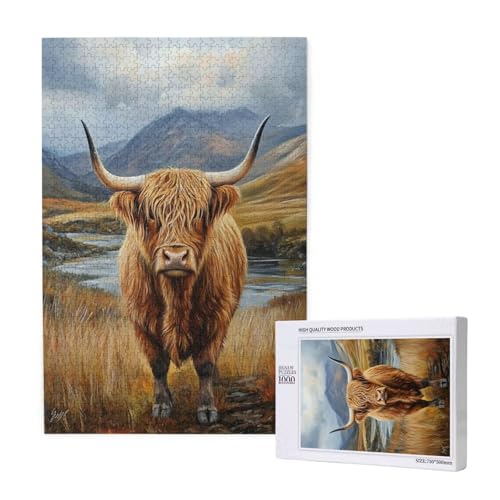 Puzzle Hochlandrinder,Puzzle 4000 Teile Tier Holzpuzzle Erwachsene mit Geschenkbox,Schwieriges,Unterhaltsames,Herausforderndes,Geeignet für Anfänger ab 14 Jahren,Geschenke für Männer/Frauen M-1800 Puzzle Hochlandrinder,Puzzle 4000 Teile Tier Holzpuzzle Erwachsene mit Geschenkbox,Schwieriges,Unterhaltsames,Herausforderndes,Geeignet für Anfänger ab 14 Jahren,Geschenke für Männer/Frauen M-1800 von Yeogcohe