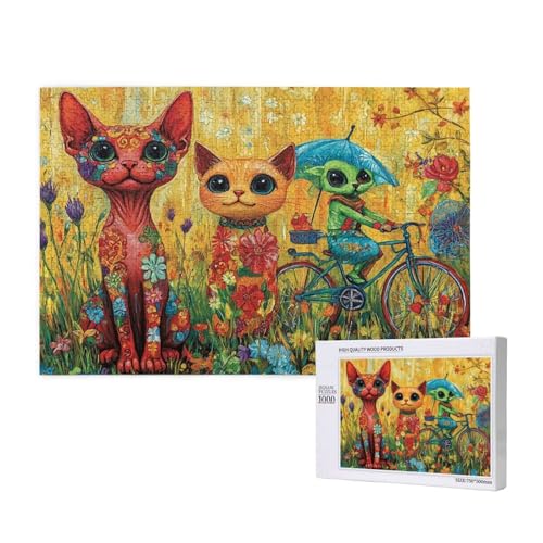 Puzzle Karikatur,Puzzle 4000 Teile Katze Holzpuzzle Erwachsene mit Geschenkbox und Poster,Schwieriges,Unterhaltsames,Herausforderndes,Geeignet für Anfänger ab 14 Jahren,Geschenke für Frauen M-174 Puzzle Karikatur,Puzzle 4000 Teile Katze Holzpuzzle Erwachsene mit Geschenkbox und Poster,Schwieriges,Unterhaltsames,Herausforderndes,Geeignet für Anfänger ab 14 Jahren,Geschenke für Frauen M-174 von Yeogcohe