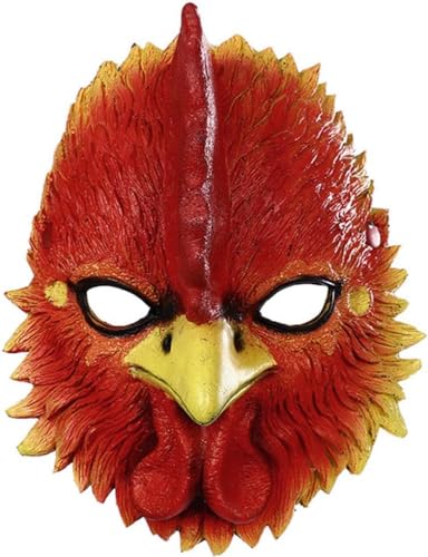 Yeooa Gruselige Tier Skelett Masken Halloween Prank Masken Maskerade Party Requisiten Karneval Cosplay Bühnen Performance Masken (Rot,Eine Größe) von Yeooa