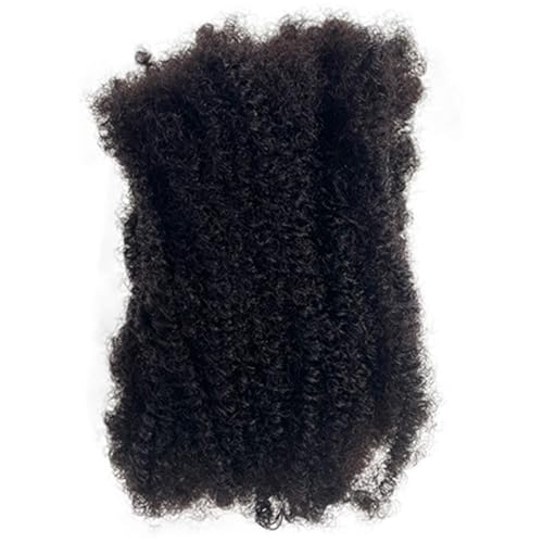 Kinky Haare, 8 Zoll 30 g Kinky Human Hair, weiches natürliches versaugtes Flechthaar, menschliches Haar -Lokverlängerungen für Dreadlocs -Erweiterungen Reparaturen und Twist/Zöpfe, versauteres Flecht von Yeory