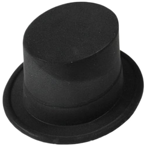 Top -Hut, 5 Zoll schwarzer Top -Hut, Neuheit Top -Hut, Kostüm -Kleid -Top -Hut, Partyhut für Kinder, Retro Fedora -Hüte für Männer von Yeory