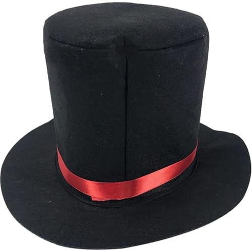 Top -Hut, Black Top Hut, modischer Magierhut, Retro Fedora Hüte für Männer Frauen Kinder Butler Kostüm für Rollenspiele -Partys Festival, Mini Top Hut von Yeory