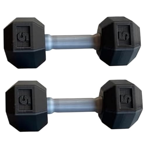 Yeory 2 PCs Hanteln für Baby Mini 1,8x4,7 in Silikon -Handhebe -Set für Fitness -Training lustige Sportspielzeug für Kleinkinder (schwarz), Baby Dumbbell von Yeory