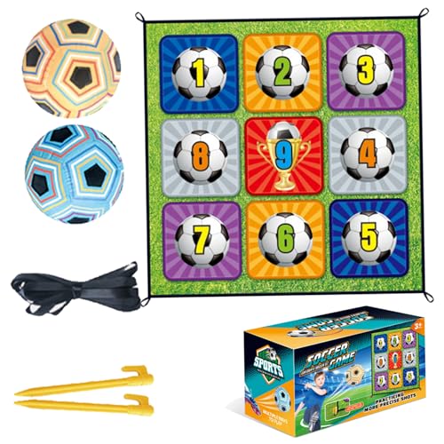 Yeory Fußballballspiel Set für Kinder, Fußballspiele, Fußball -Ball -Set mit 4 Sticking Hooks, Style 2 Soccer -Ball -Spiel für Kinder von Yeory