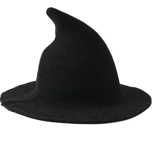 Yeory Hexenhüte, weibliche Hexenhut, weibliche Hexenhut, schwarzer Hexenhut für Halloween, Black Spoced Wizard Hut von Yeory