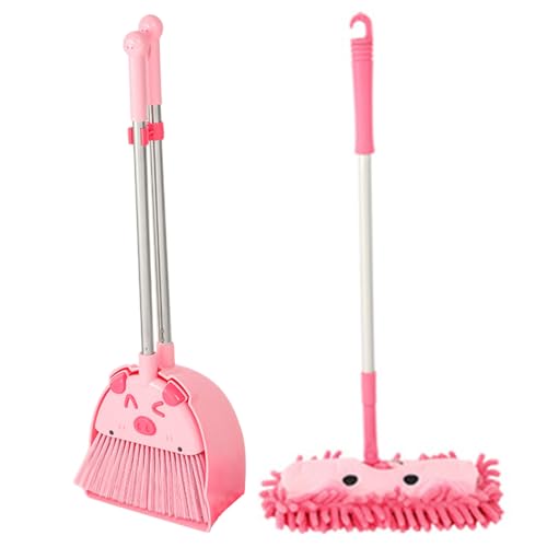 Yeory Kleinkindbesen und Reinigungsset, Kids Mopp und Broom Set, Kleinkindreinigungsset, Dustpan und Mopp für die Reinigung, Kids Mopp Style 1 von Yeory