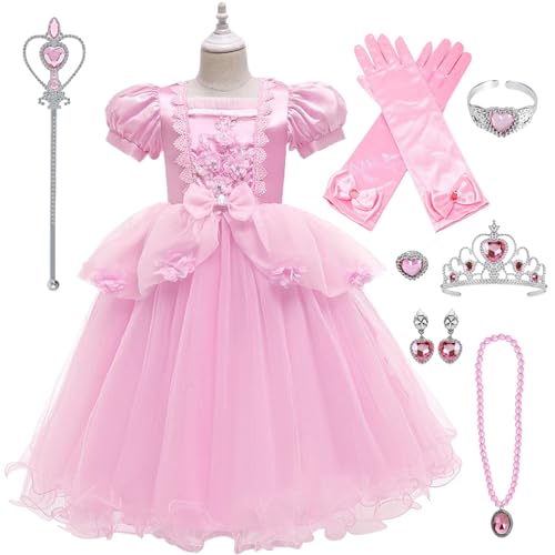 Yeory Prinzessin -Kleiderset, Prinzessin Kostüme für Mädchen, Prinzessin Dress Up für Party M, Prinzessin Kostüme für Kinder von Yeory