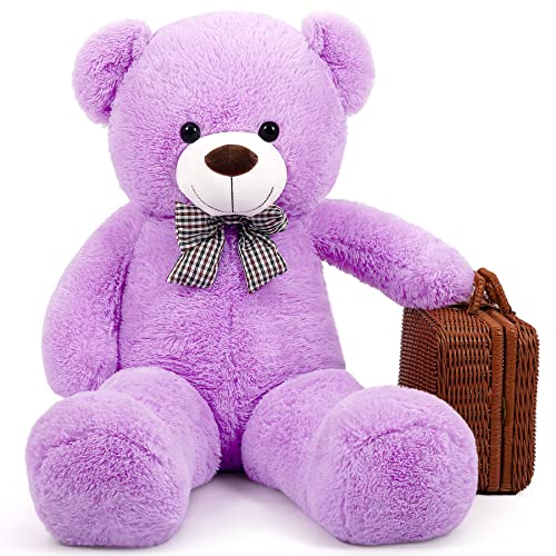 Yeqivo Groß Teddybär Kuschelbär XXL riesen Teddy Bear Plüschbär Kuscheltier(Lila) von Yeqivo