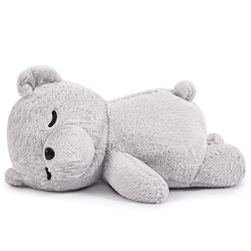 Yeqivo Koala Plüschpuppe Kuscheltier Plüschtier Schlafbär Schlafender Koalabär Teddybär (50CM,Grau) von Yeqivo