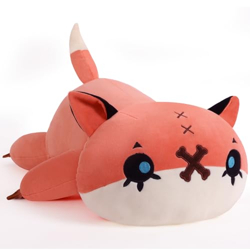 Yeqivo Nettes Axolotl Plüsch, weiches gefülltes Tier Salamander Plüsch Kissen, Kawaii Plüsch Spielzeug für Kinder (Fuchs,30CM) von Yeqivo