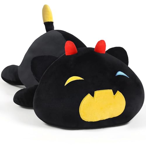 Yeqivo Nettes Axolotl Plüsch, weiches gefülltes Tier Salamander Plüsch Kissen, Kawaii Plüsch Spielzeug für Kinder (Gelbe Katze,30CM) von Yeqivo