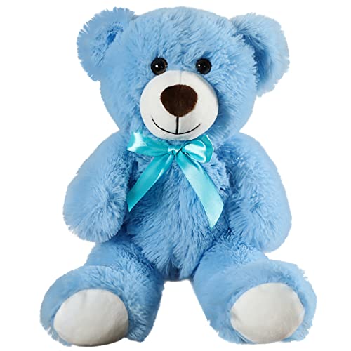 Yeqivo Teddybär gefülltes Tier Plüschtier Geschenk für Kind Freundin, 13.5 Zoll gefüllte Bären für Weihnachten Valentinstag Geburtstag Hochzeitsfeier（Blau,1Pcs） von Yeqivo