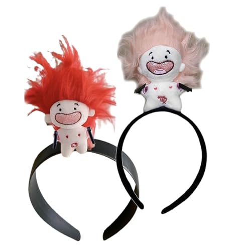 Niedliches Stirnband, lustig, zahnlos, Haarreif, Haarnadel, perfekt für Party, Cosplay, Kopfschmuck, Schmuck, Geschenk, Damen-Stirnbänder für Haare, 2 Stück von Yeselino